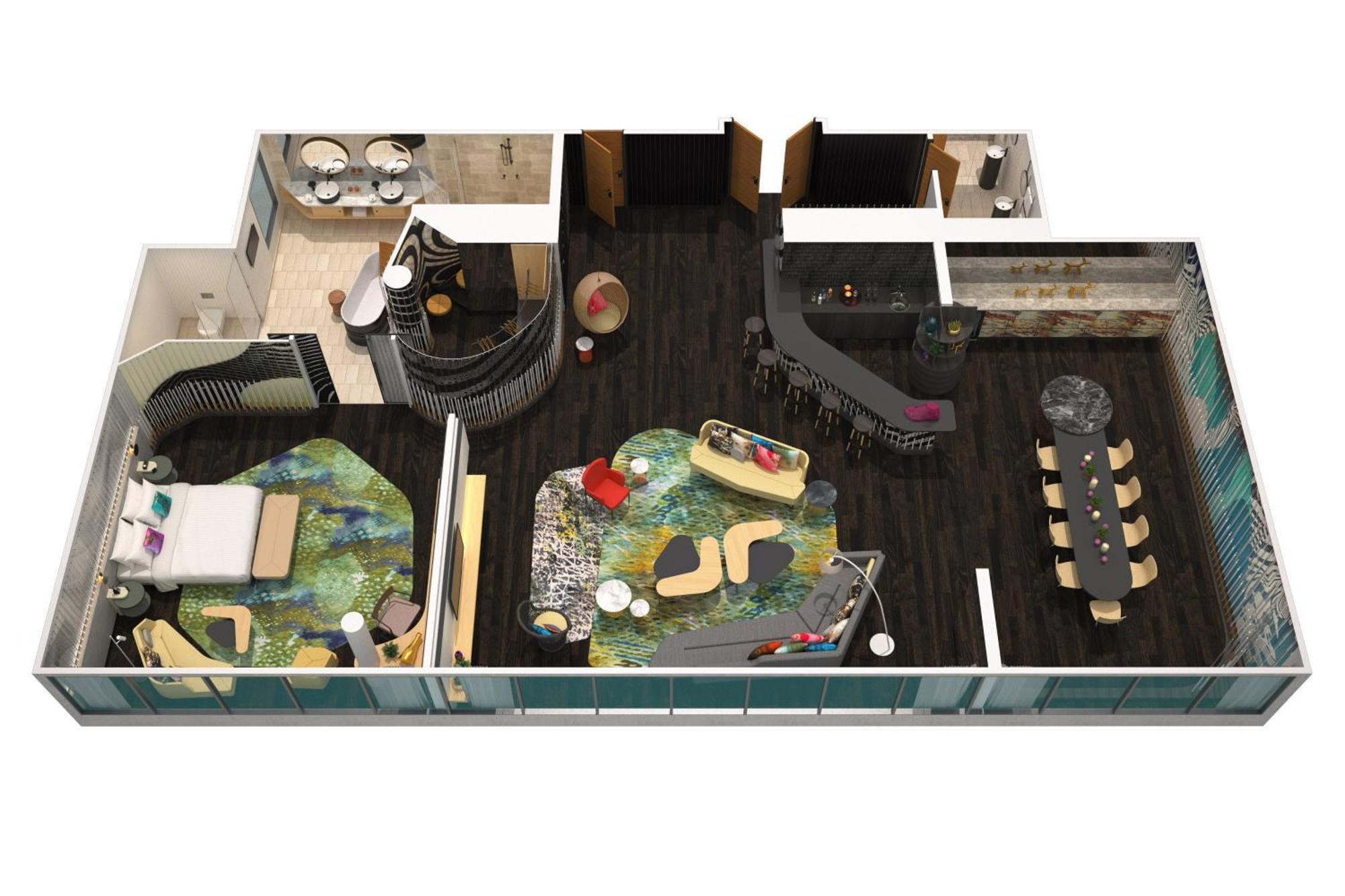 ดับเบิลยู บริสเบน Hotel ภายนอก รูปภาพ 3D floor plan of the museum